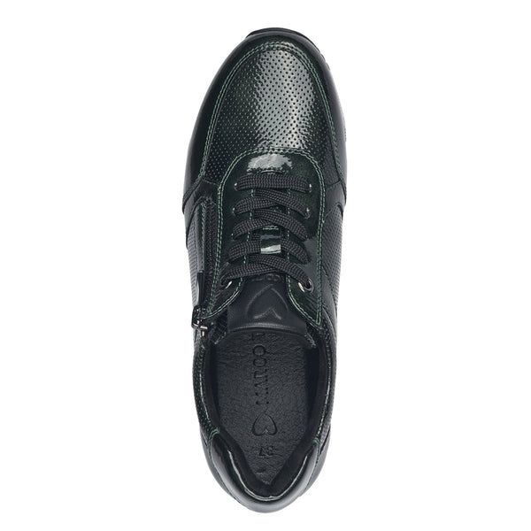 Marco Tozzi Lace Up Trainer - Forest
