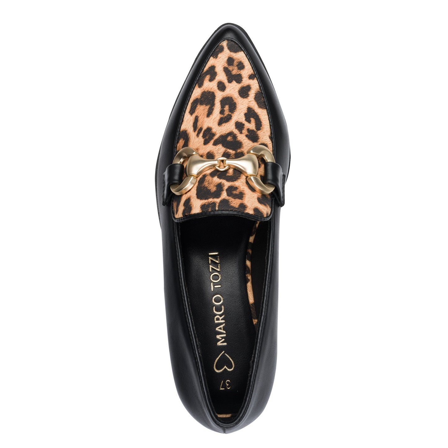 Marco Tozzi Leopard/Black Loafer