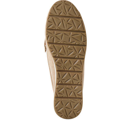 Marco Tozzi Leather Mule- Tan