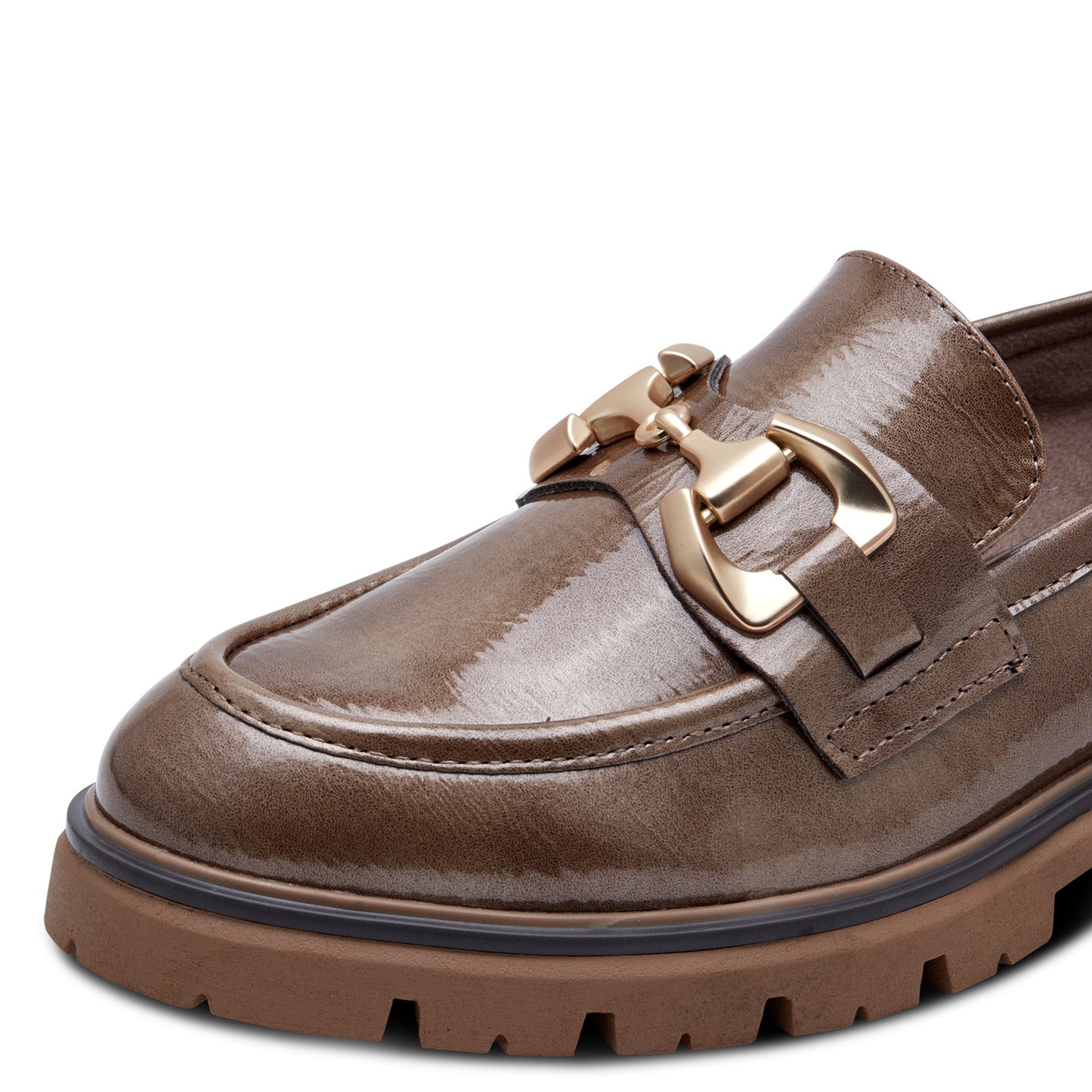 Marco Tozzi Loafer Taupe Patent