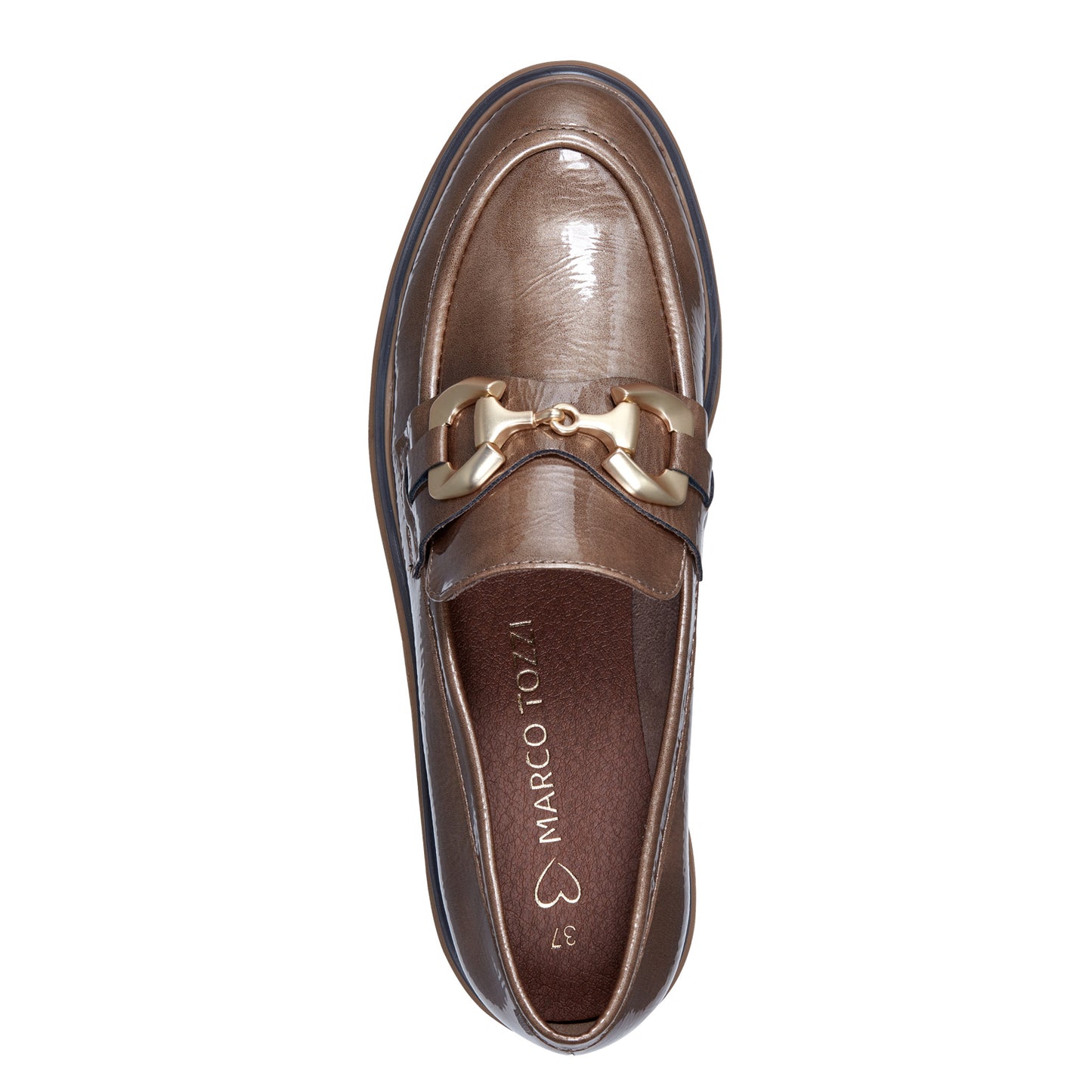 Marco Tozzi Loafer Taupe Patent