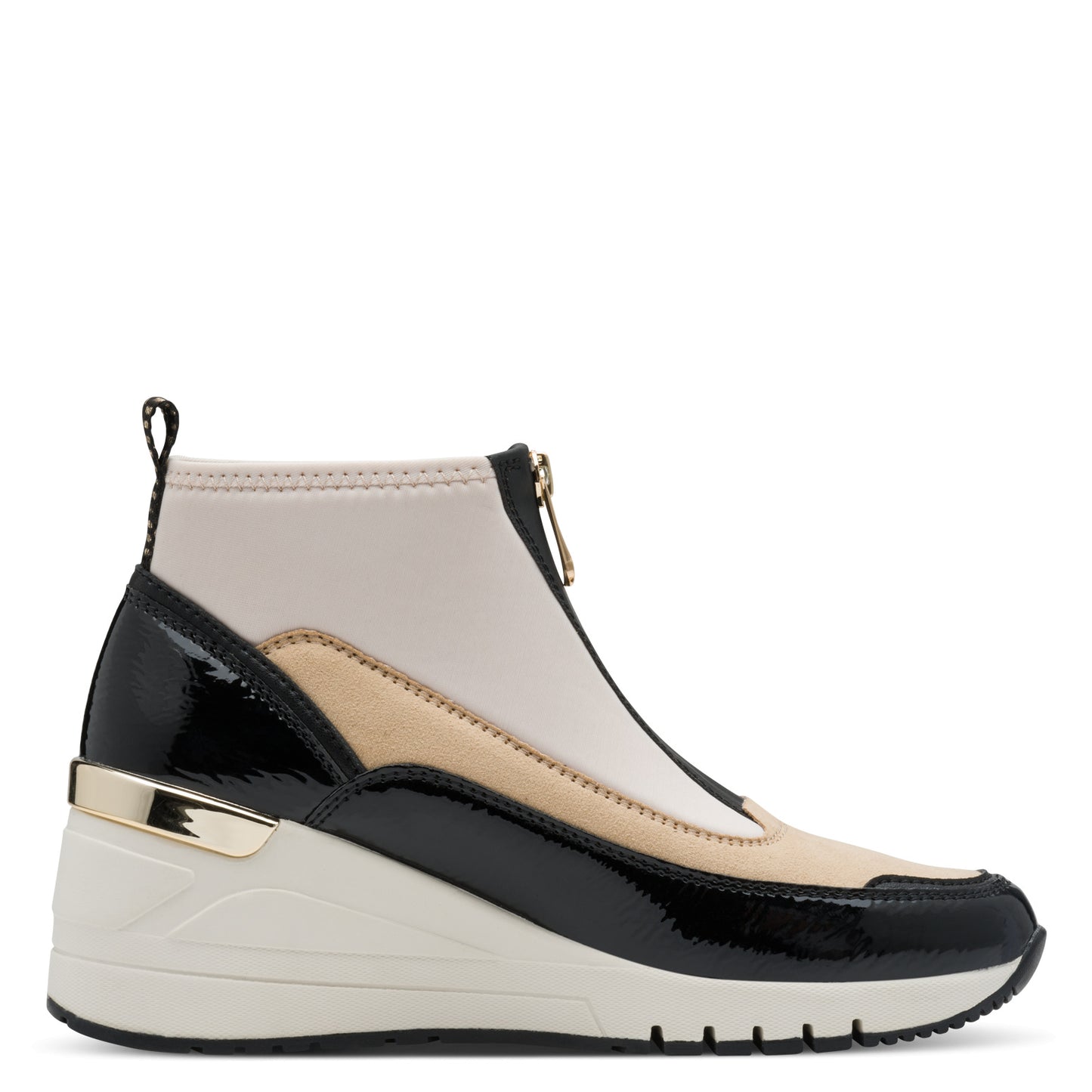 Marco Tozzi Zip Bootie Cream