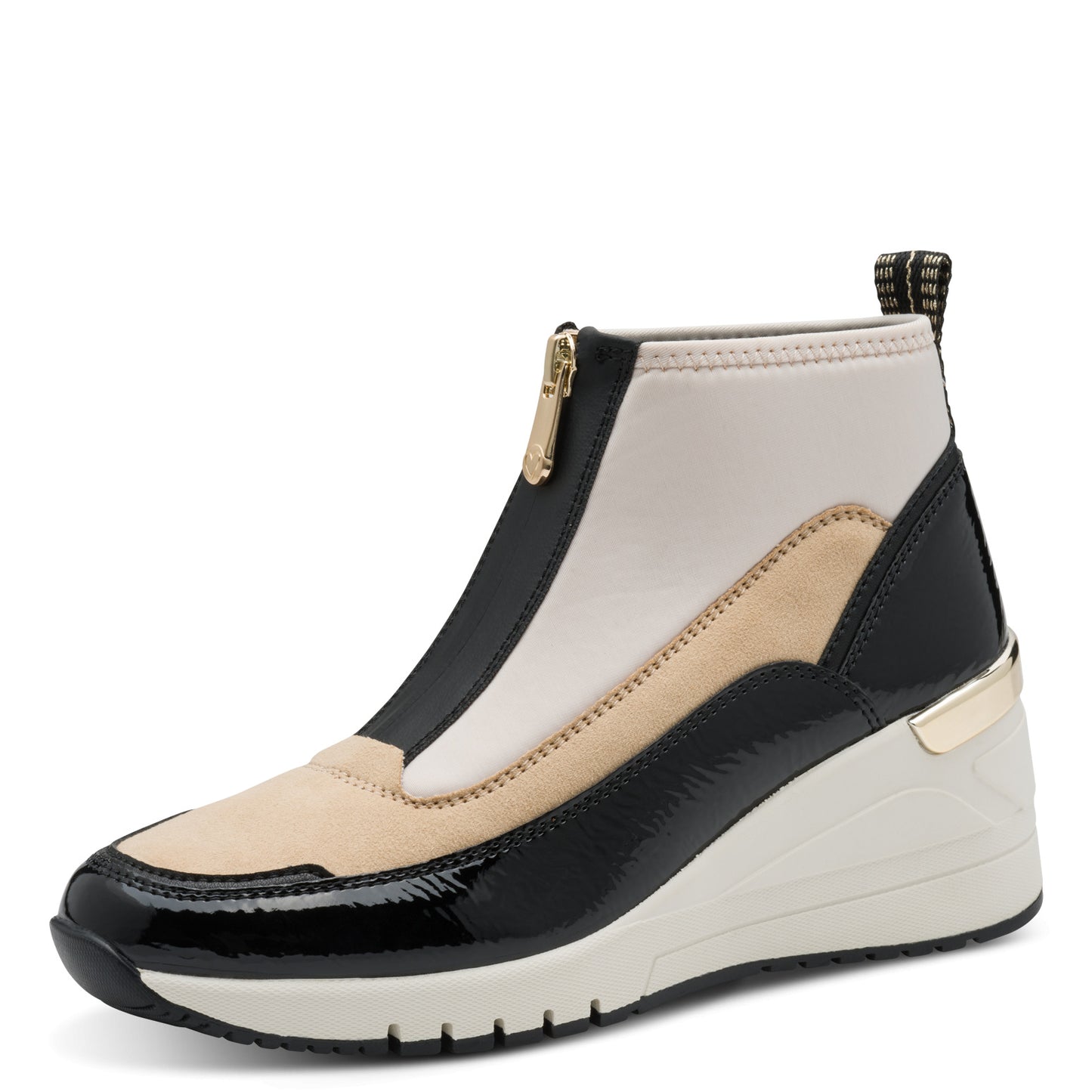 Marco Tozzi Zip Bootie Cream