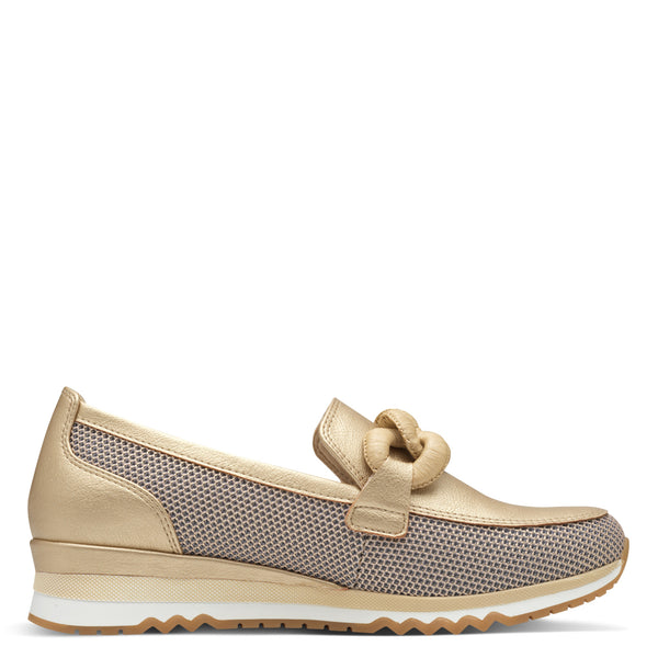 Marco Tozzi Gold Chain Loafer