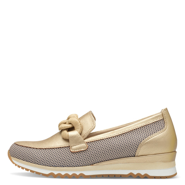 Marco Tozzi Gold Chain Loafer