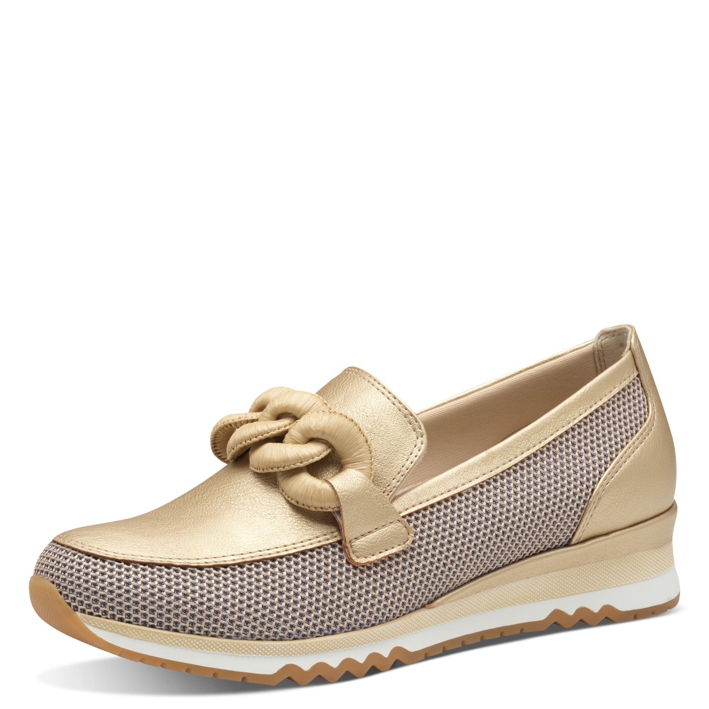 Marco Tozzi Gold Chain Loafer