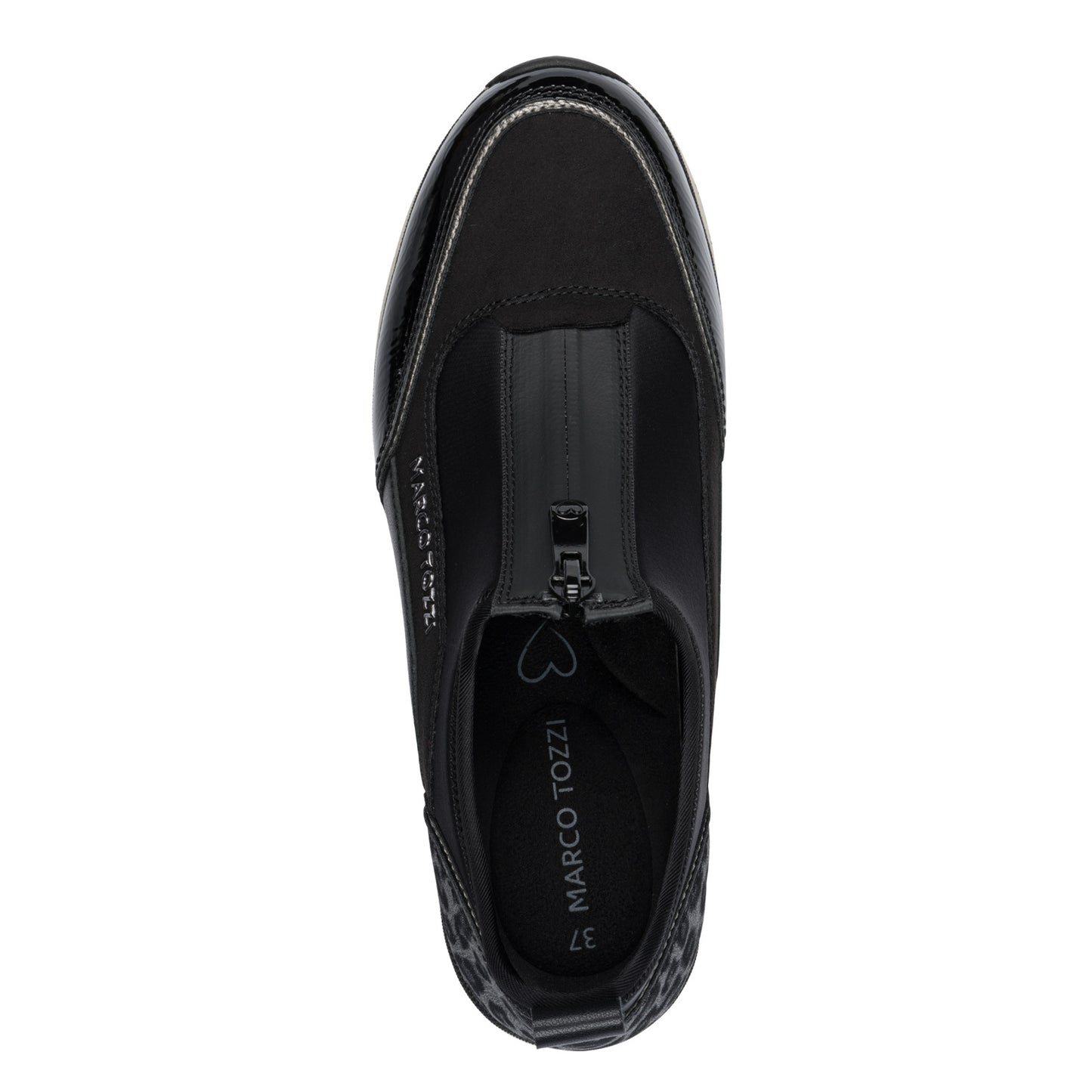 Marco Tozzi Wedge Trainer Black