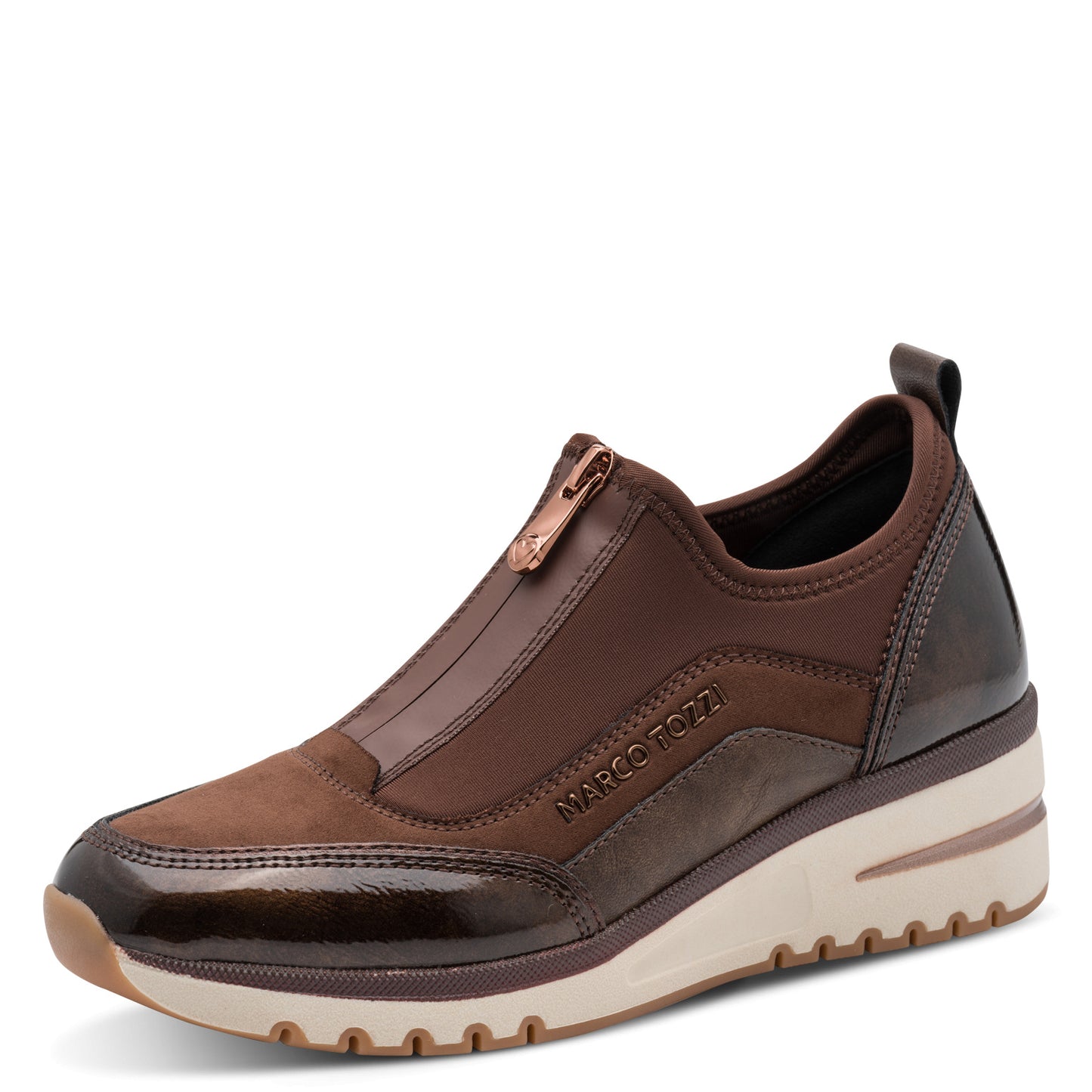 Marco Tozzi Wedge Trainer Chocolate
