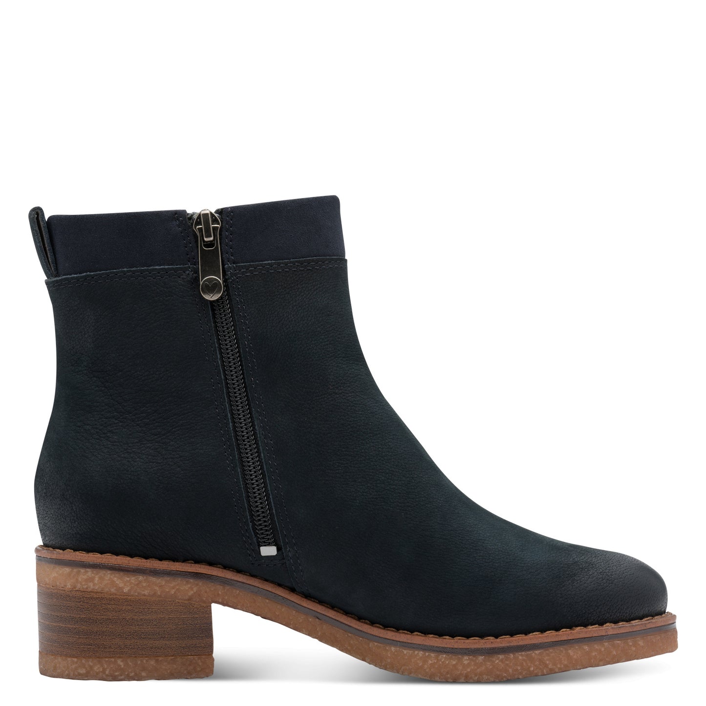 Marco Tozzi Navy Block Heel Boot