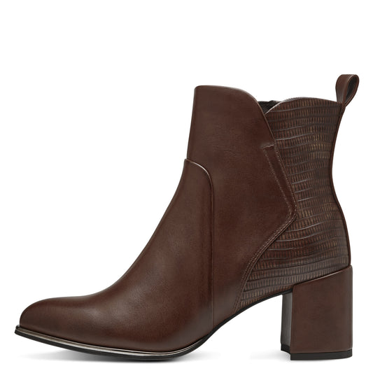 Marco Tozzi Ankle Boots- Cognac
