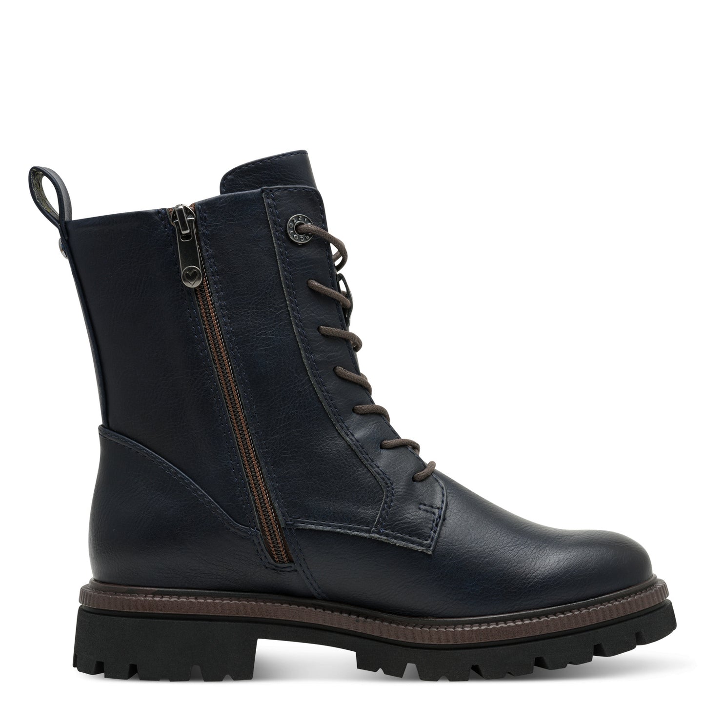 Marco Tozzi Navy Lace Up Boot