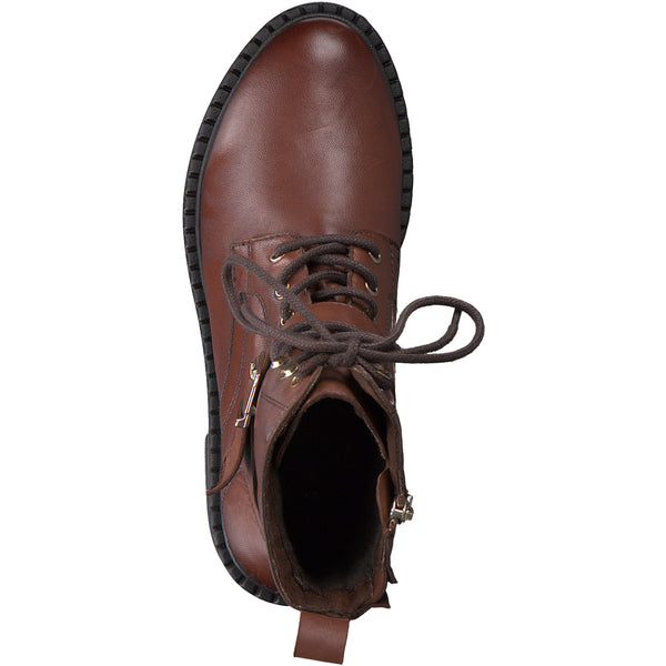 Marco Tozzi Buckle Boot- Cognac