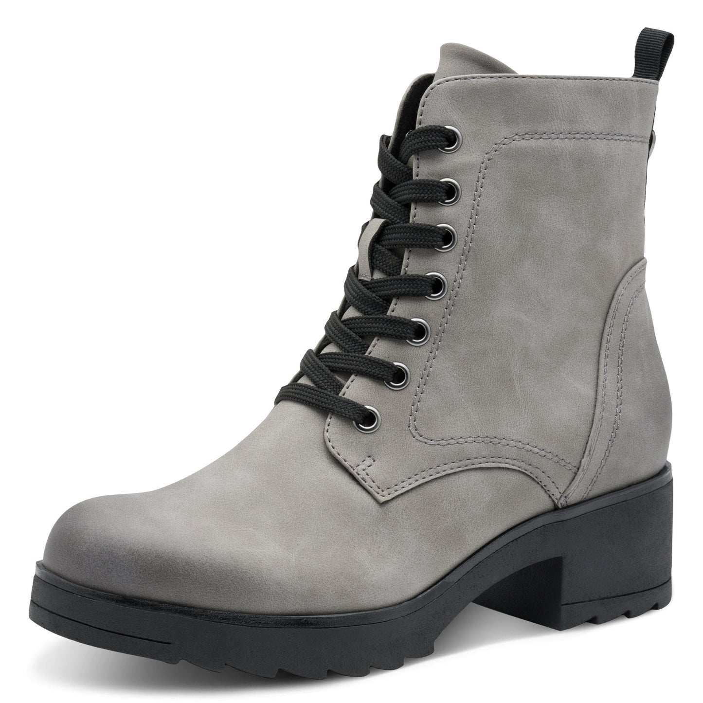 Marco Tozzi Grey Lace Up Boot