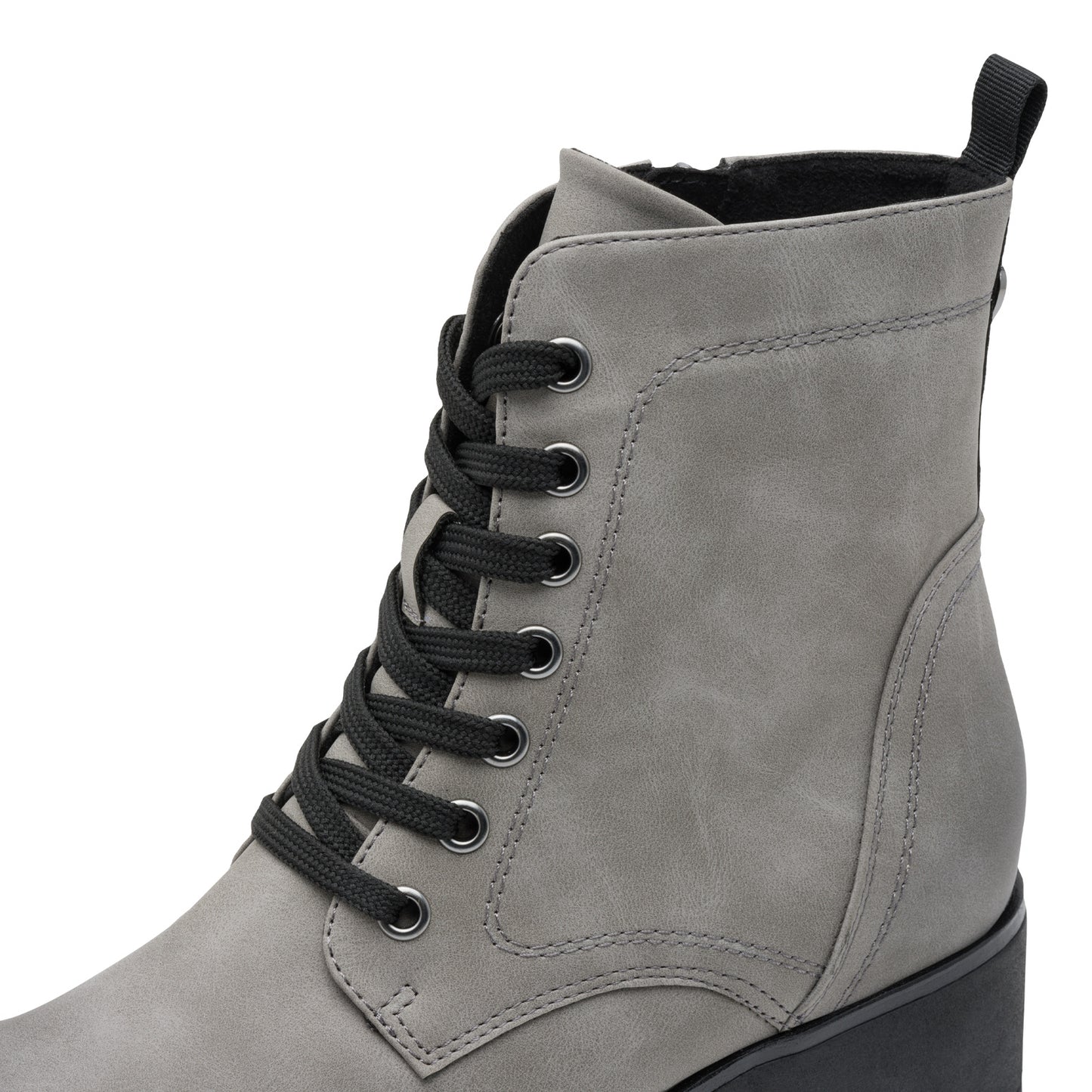 Marco Tozzi Grey Lace Up Boot