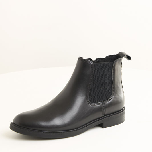 Marco Tozzi Leather Chelsea Black