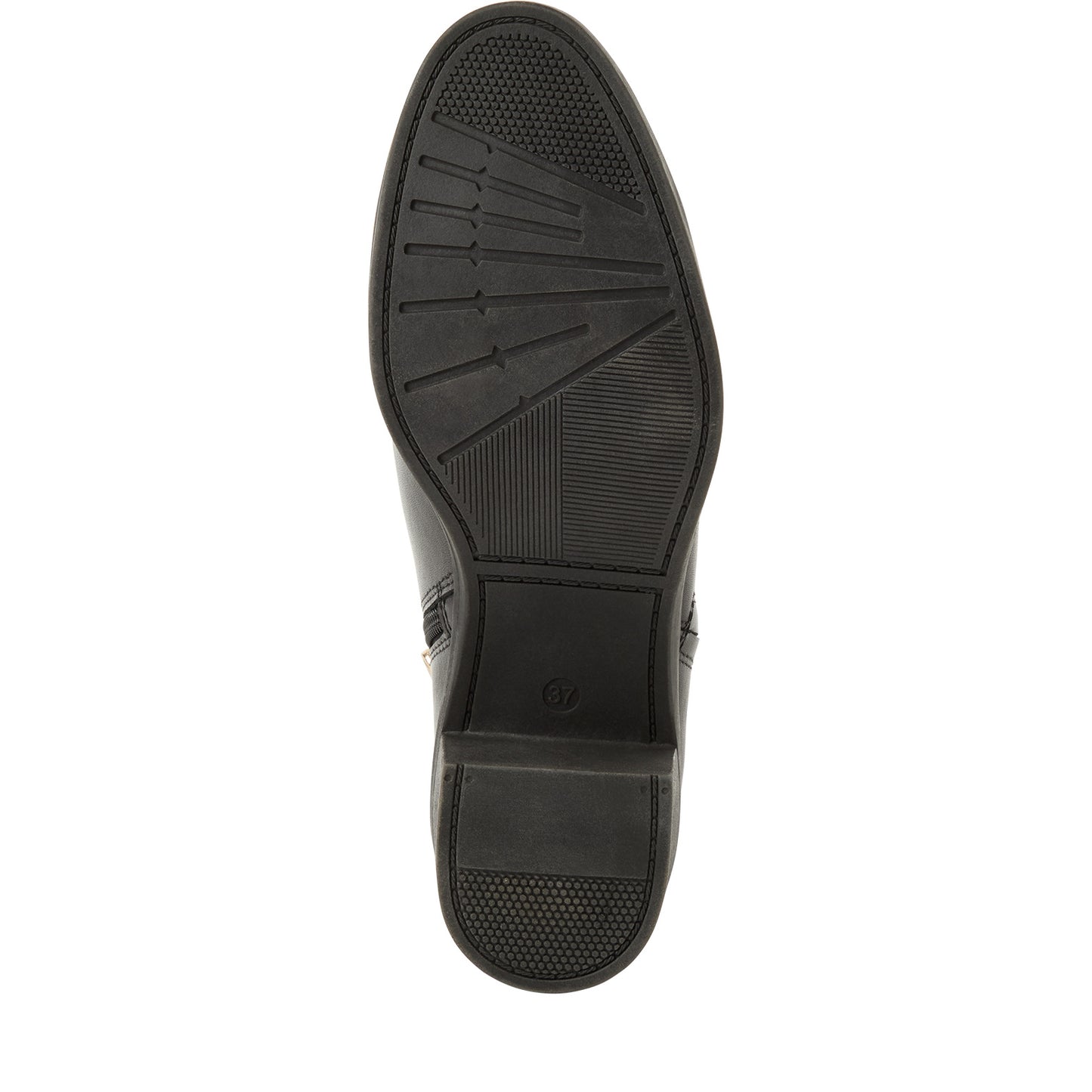 Marco Tozzi Leather Ankle Boot- Black