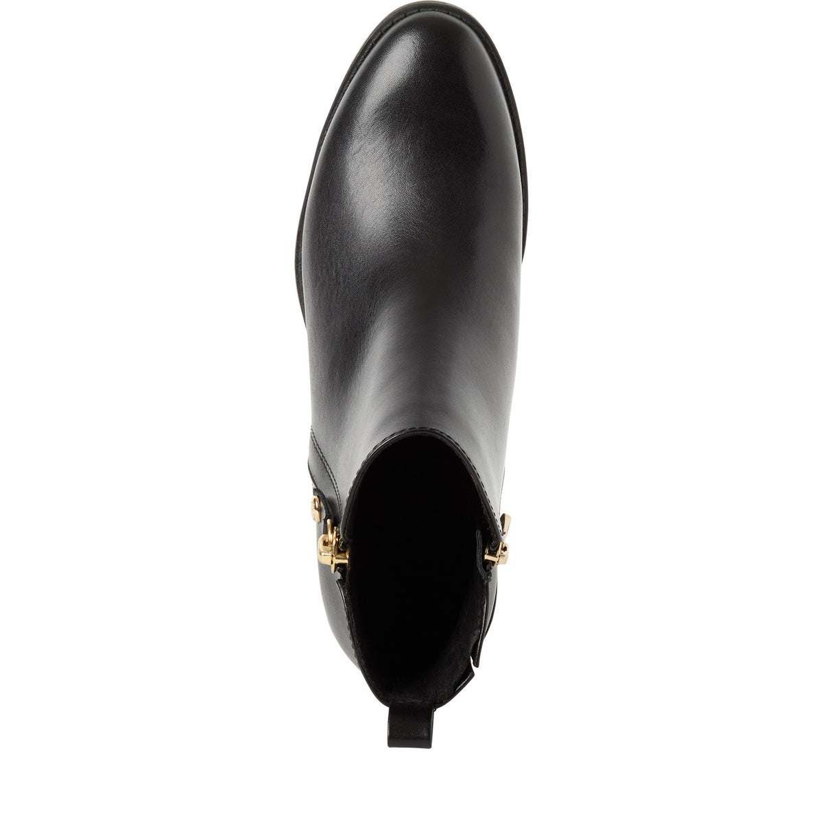 Marco Tozzi Leather Ankle Boot- Black