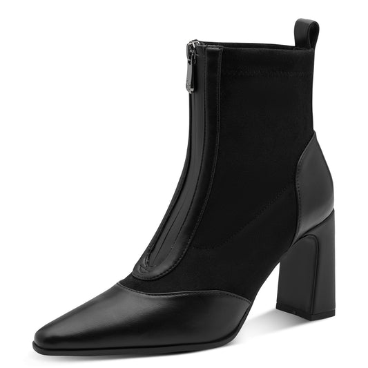 Marco Tozzi Mixed Fabric Boots Black