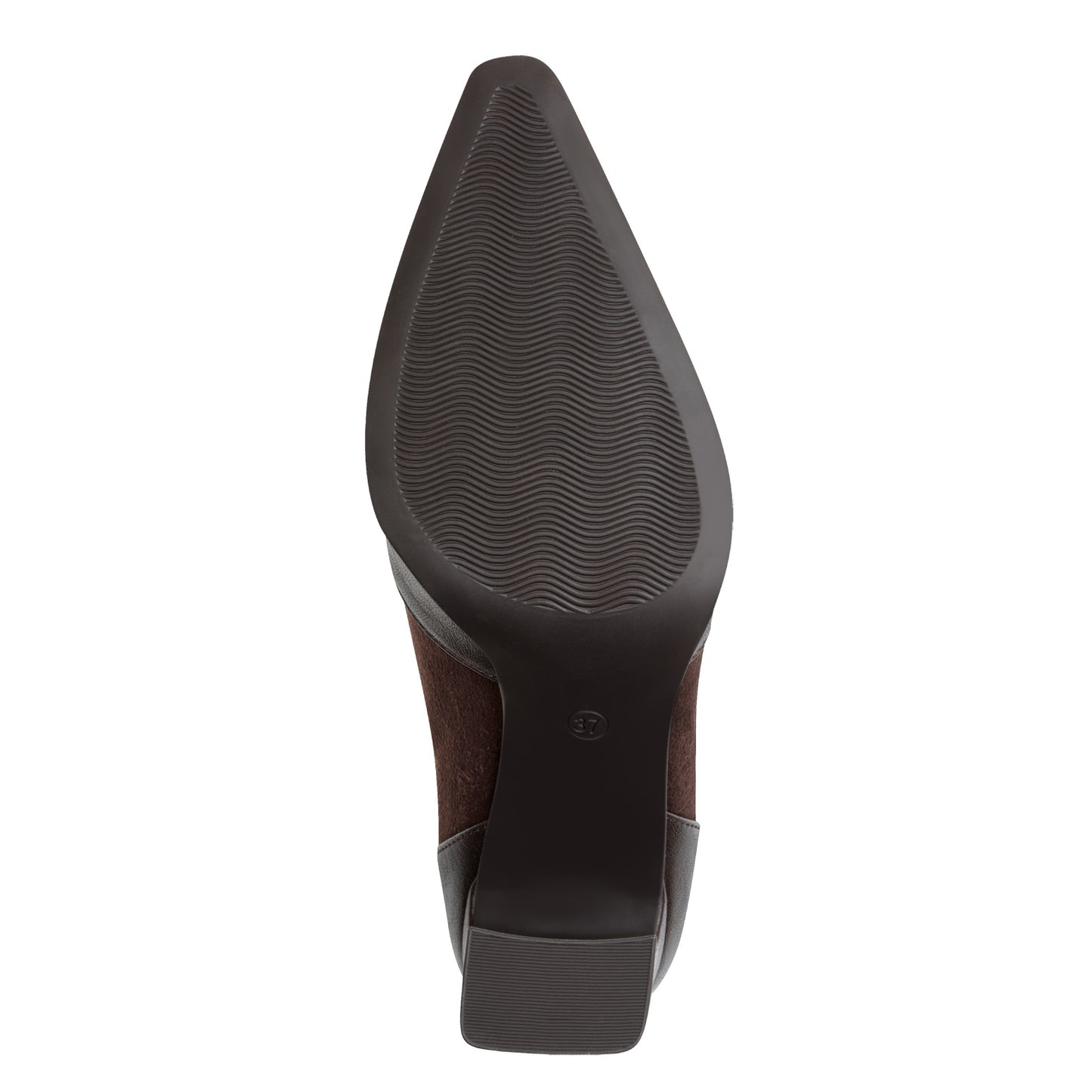 Marco Tozzi Mixed Fabric Boots Chocolate