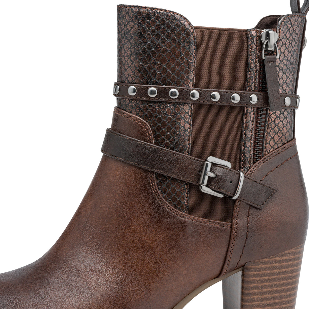 Merco Tozzi Stud Boots Brown
