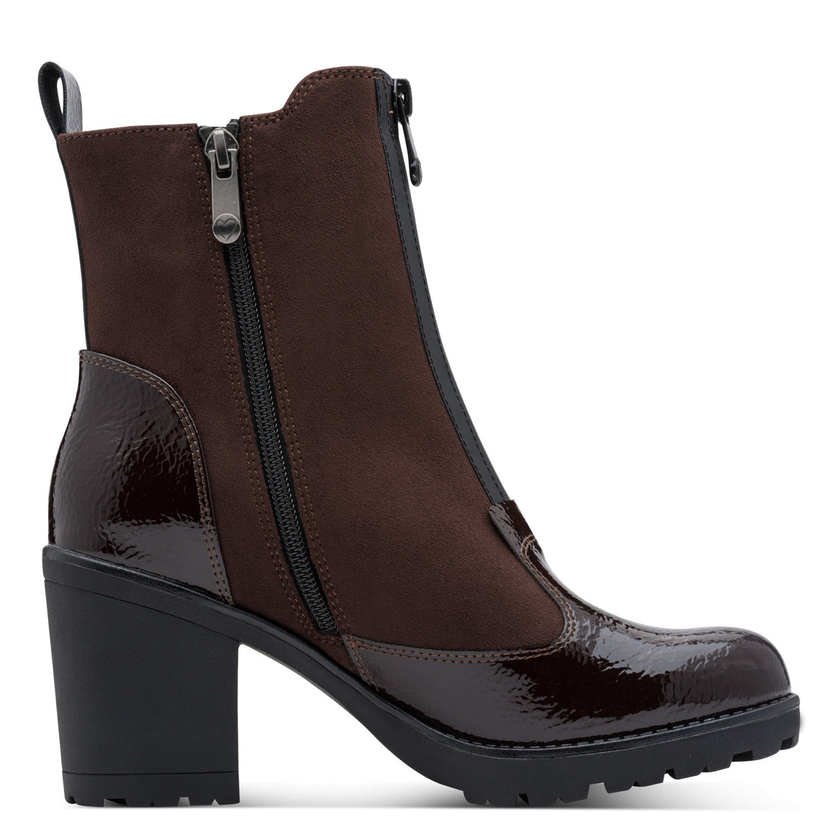 Marco Tozzi Mocca Zip Heel
