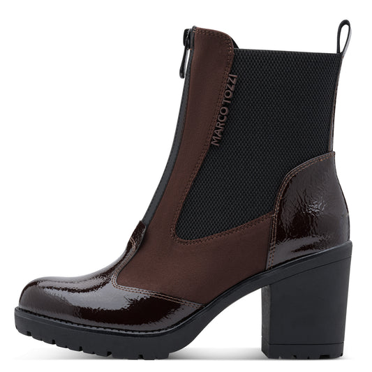 Marco Tozzi Mocca Zip Heel