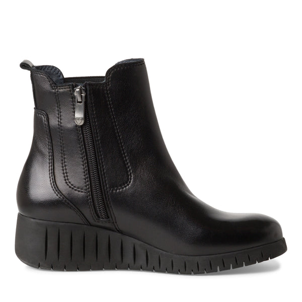 Marco Tozzi Leather Wedge Ankle Boot