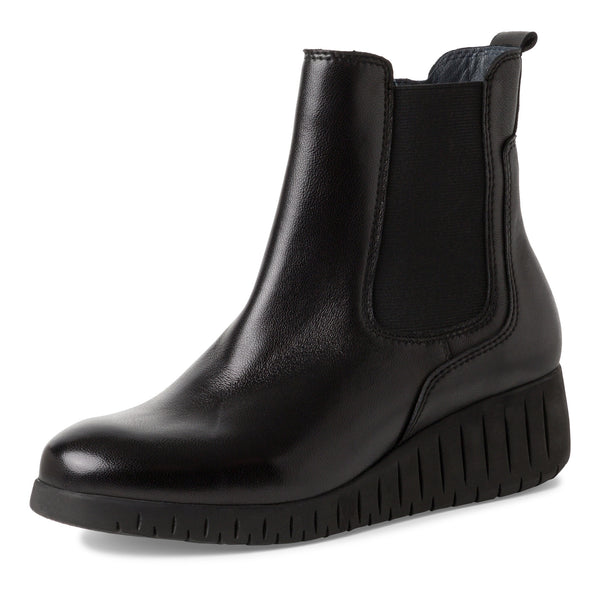 Marco Tozzi Leather Wedge Ankle Boot