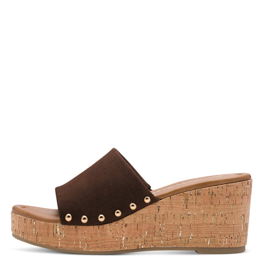 Marco Tozzi Wedge Mule Chocolate