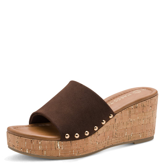Marco Tozzi Wedge Mule Chocolate