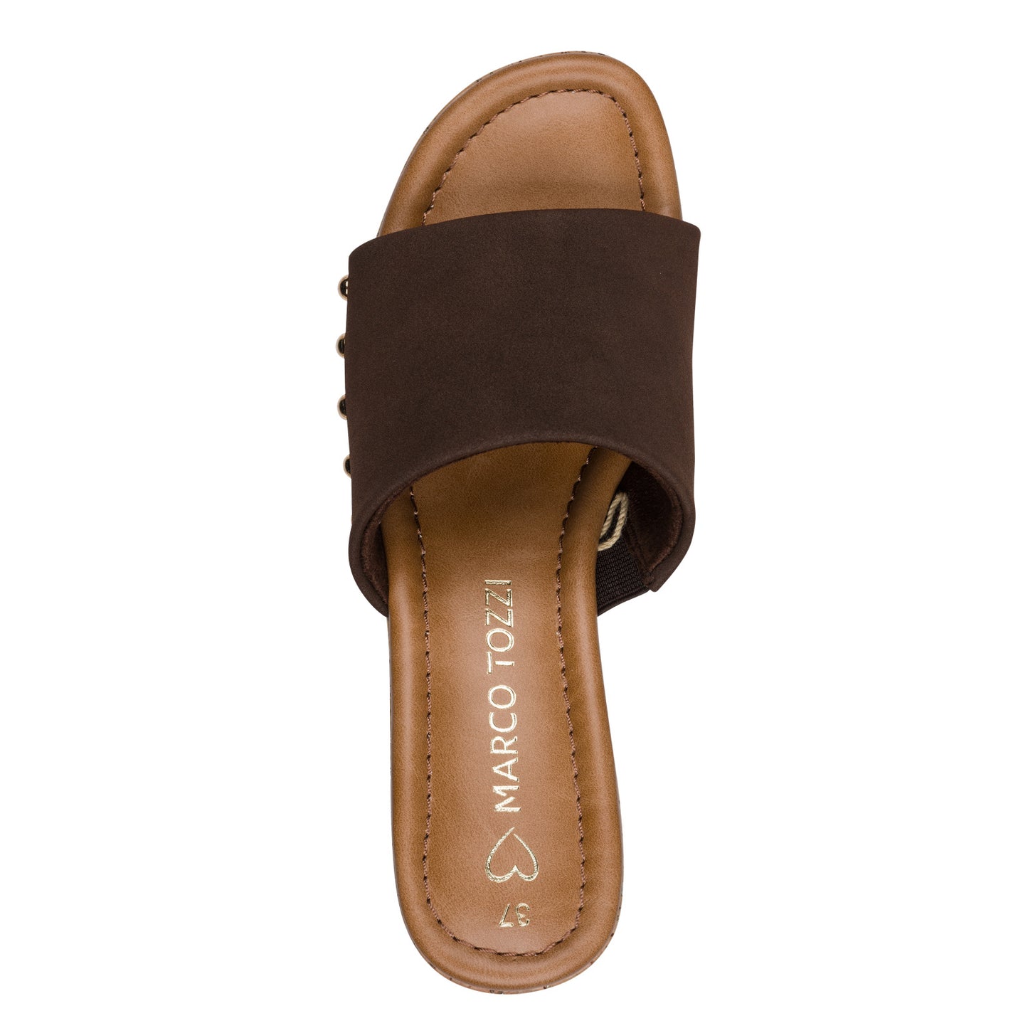 Marco Tozzi Wedge Mule Chocolate