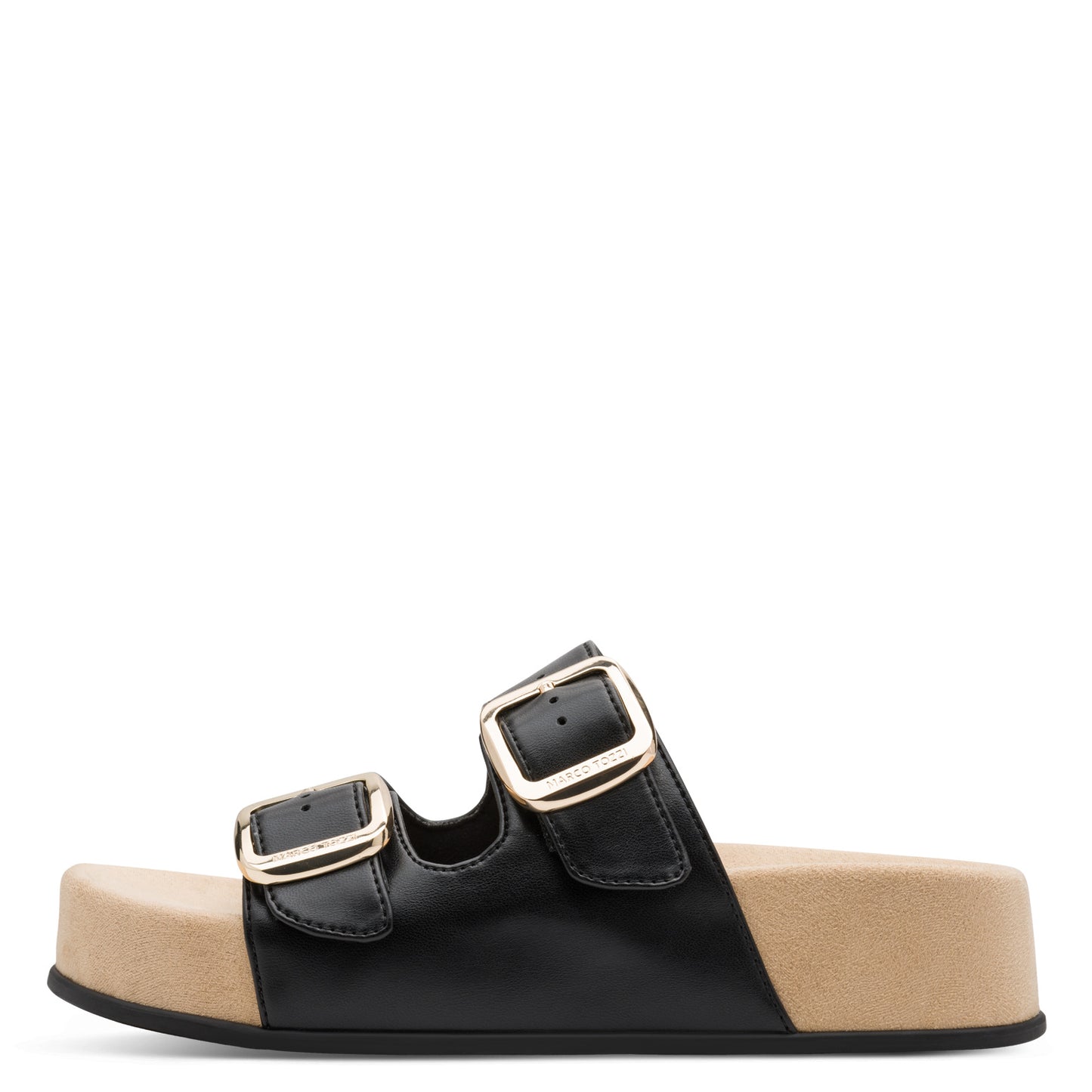 Marco Tozzi 2 Strap Sandal Black