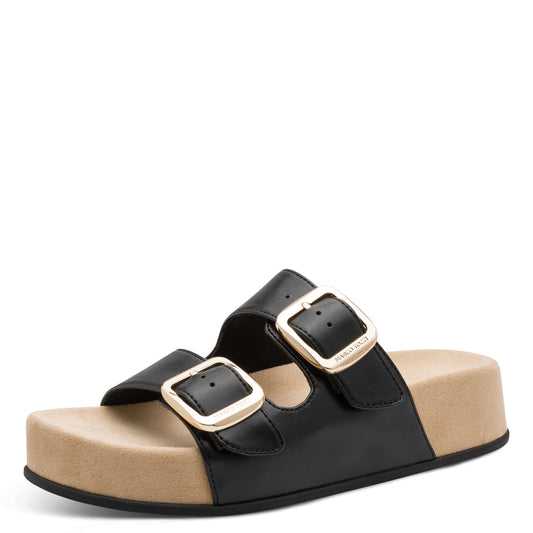 Marco Tozzi 2 Strap Sandal Black