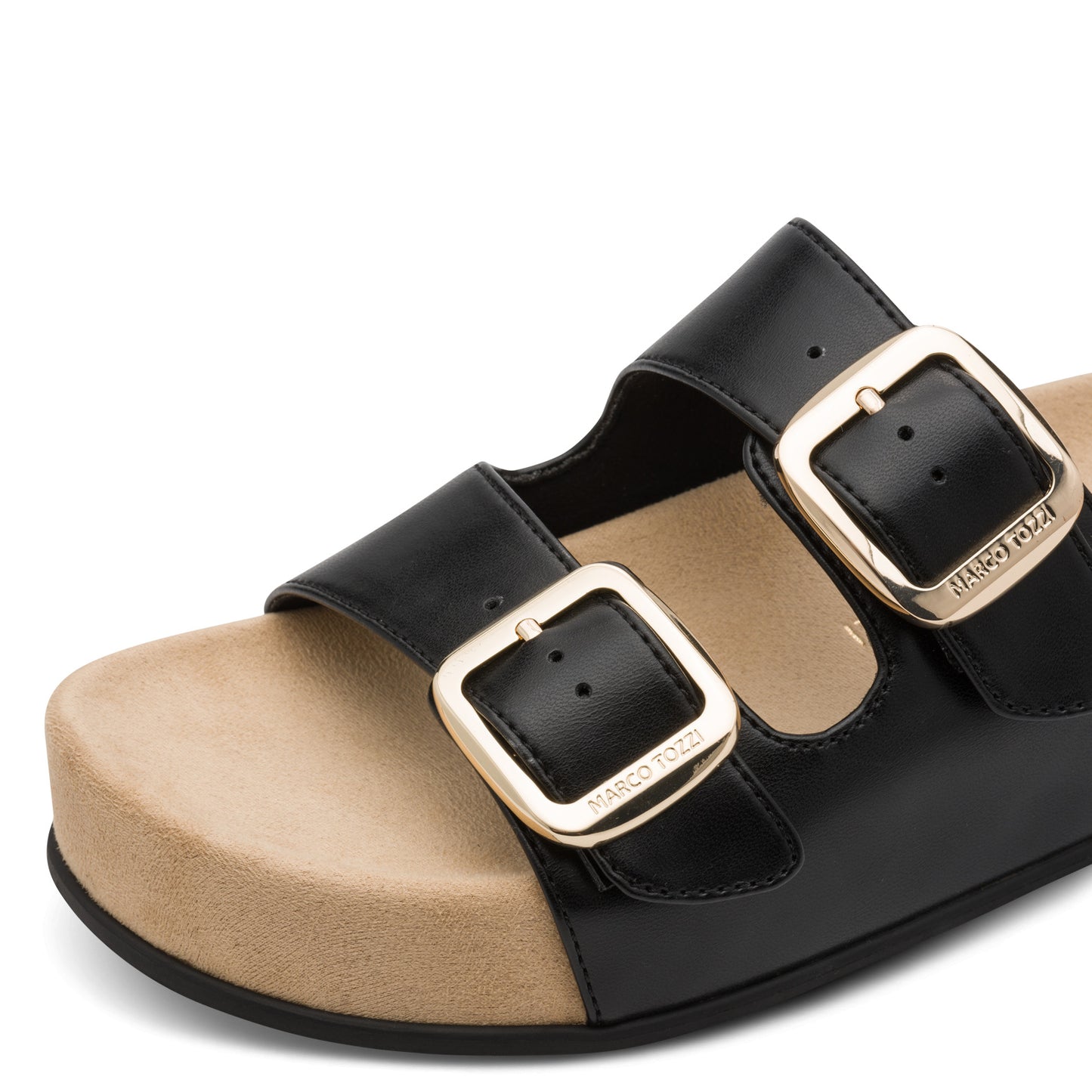 Marco Tozzi 2 Strap Sandal Black