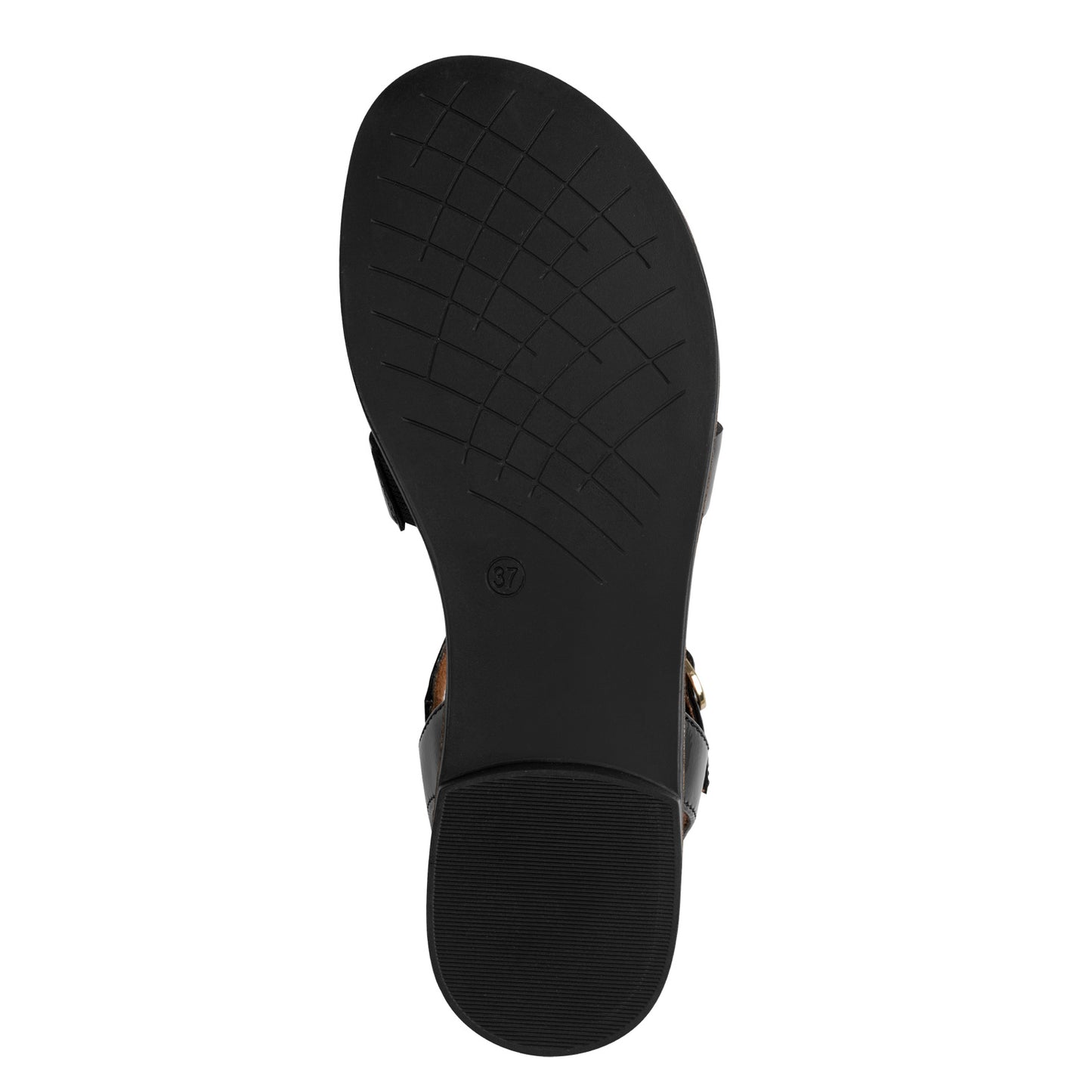 Marco Tozzi Black Patent Sandal