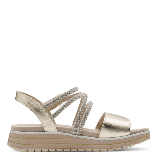 Marco Tozzi Gold Balance Sandal