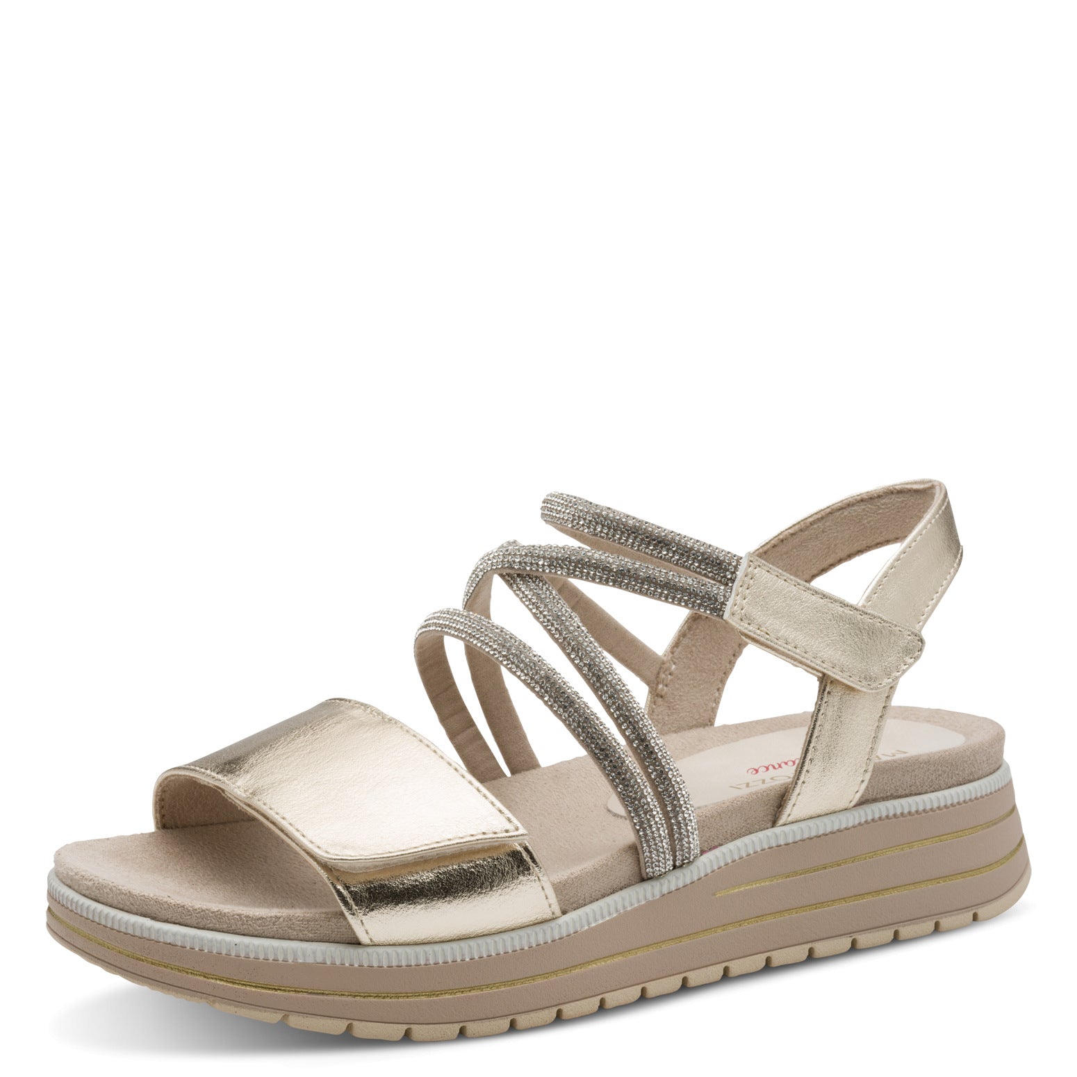 Marco Tozzi Gold Balance Sandal