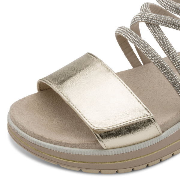 Marco Tozzi Gold Balance Sandal
