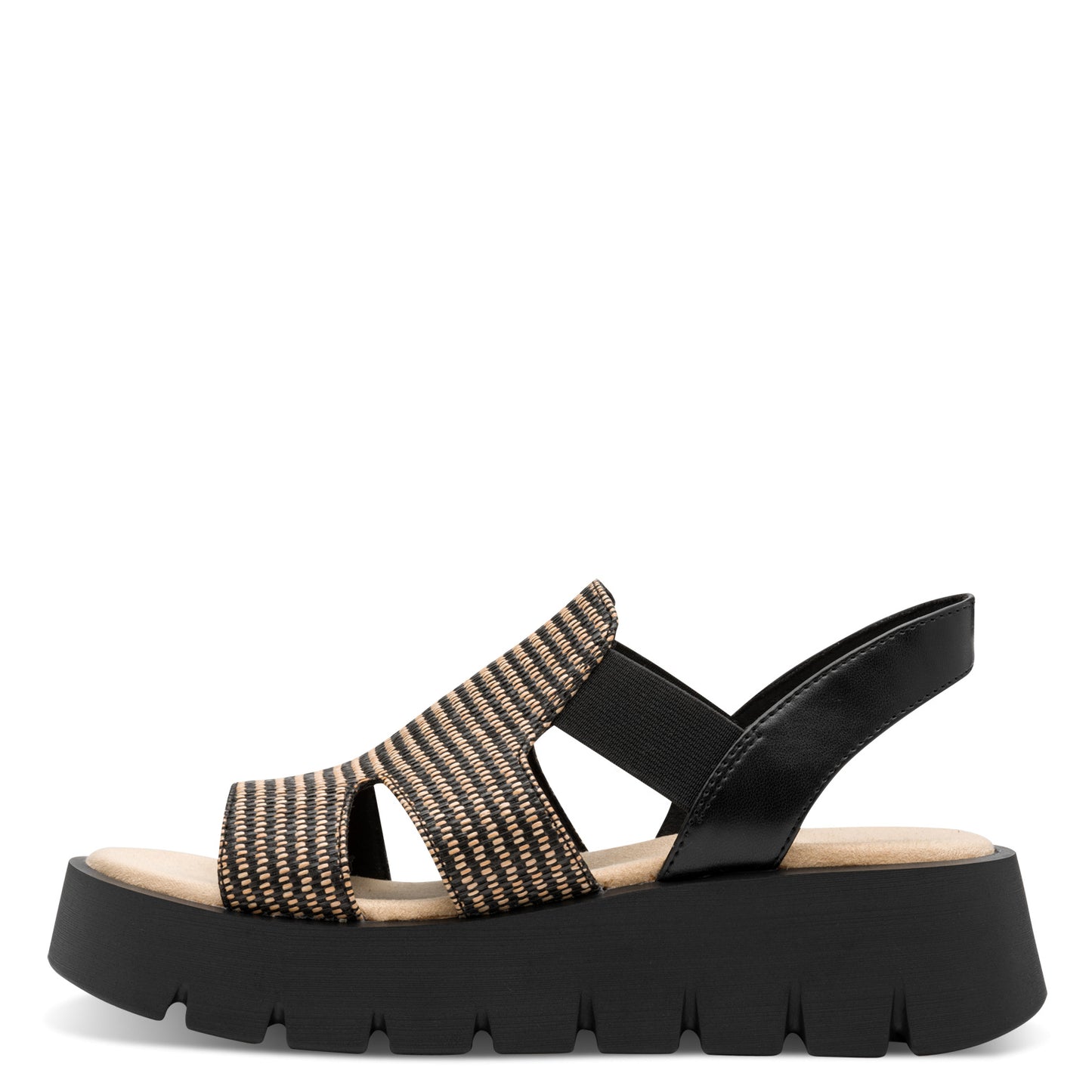 Marco Tozzi Flatform Sandal Black