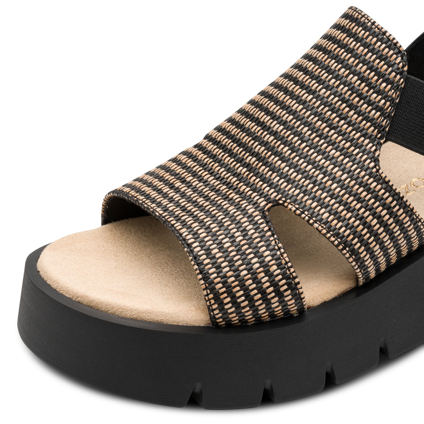 Marco Tozzi Flatform Sandal Black