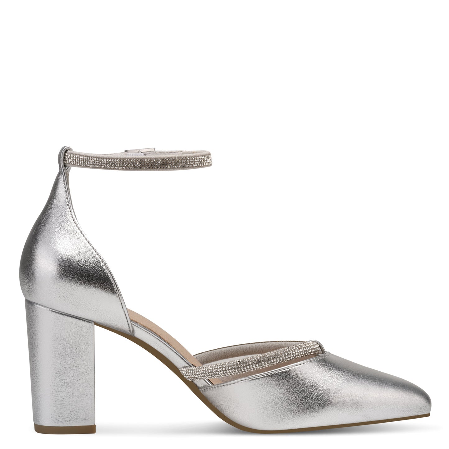 Marco Tozzi Block Heel Diamante Shoe