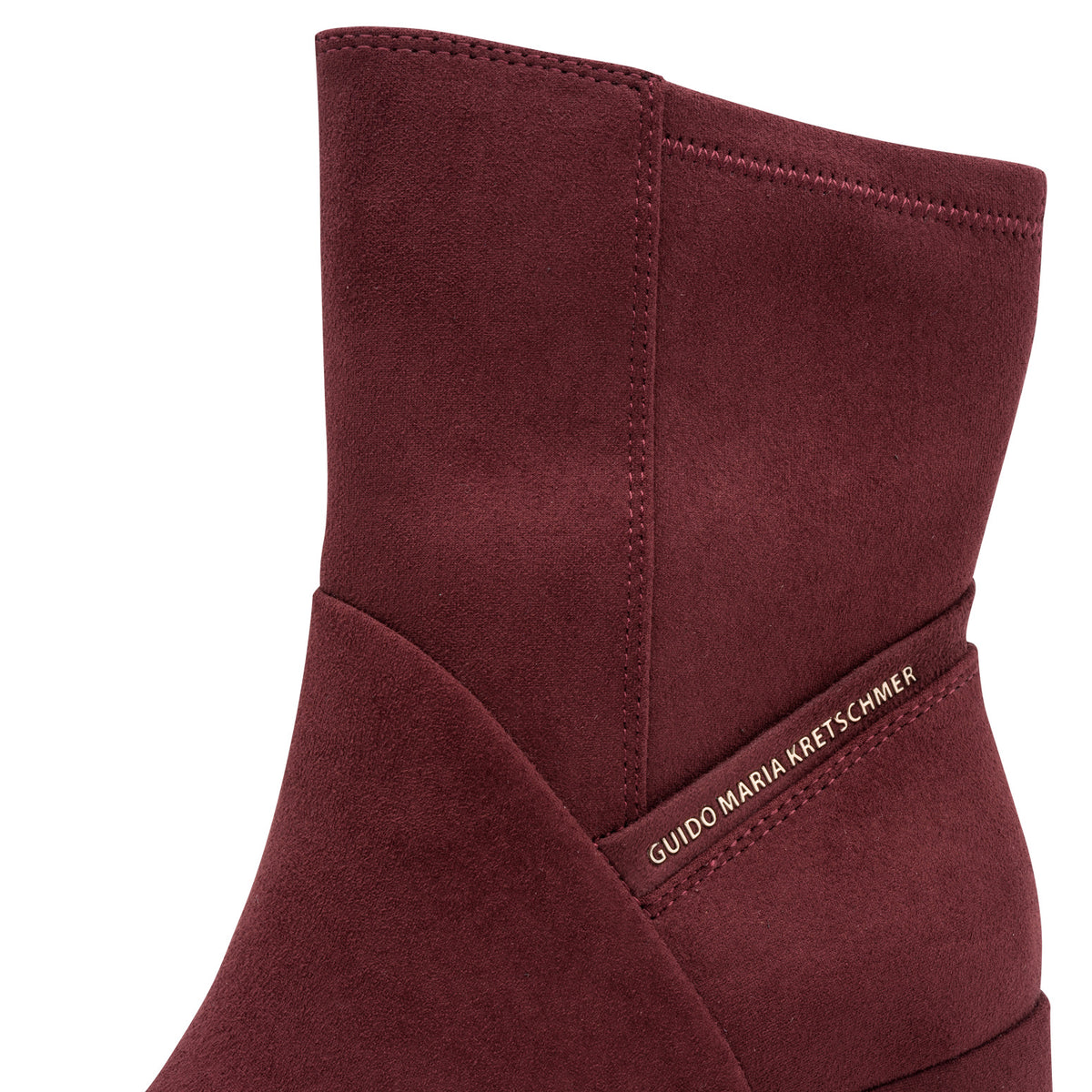 Marco Tozzi Suede Ankle Boot Bordeaux