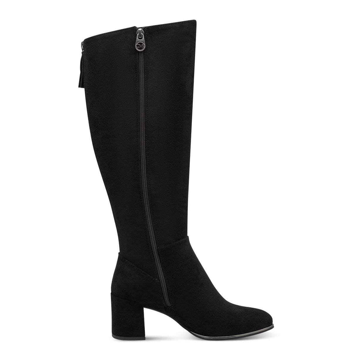 Marco Tozzi Knee High Boots With Zip Detail Black