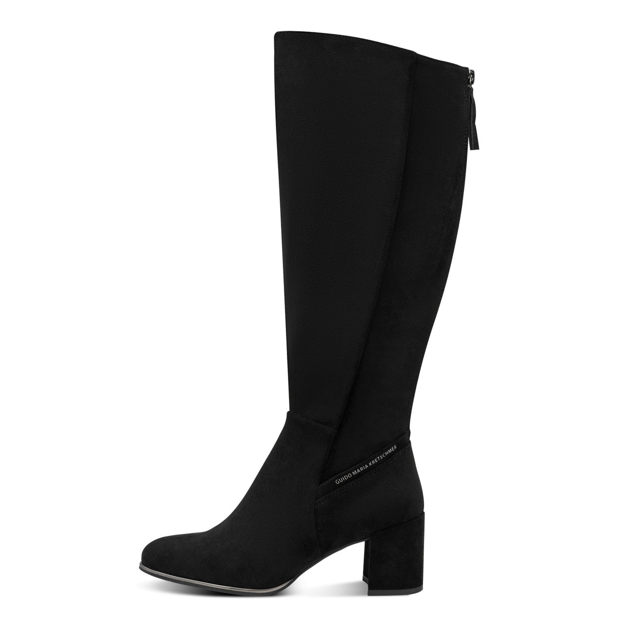 Marco Tozzi Knee High Boots With Zip Detail Black
