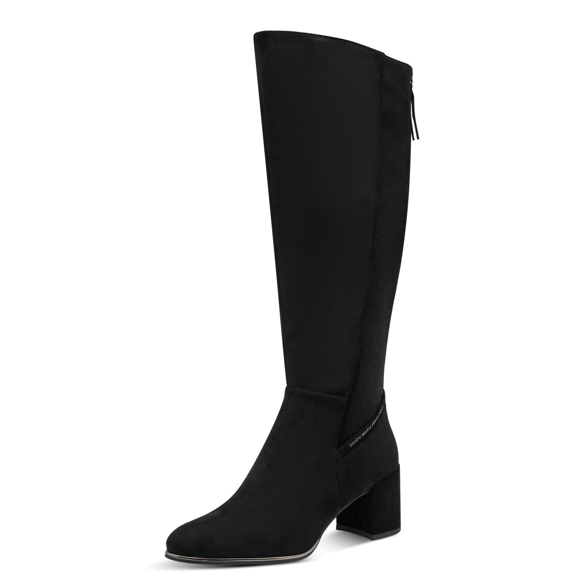 Marco Tozzi Knee High Boots With Zip Detail Black