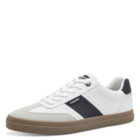 S.Oliver Mens Trainer- White/Black