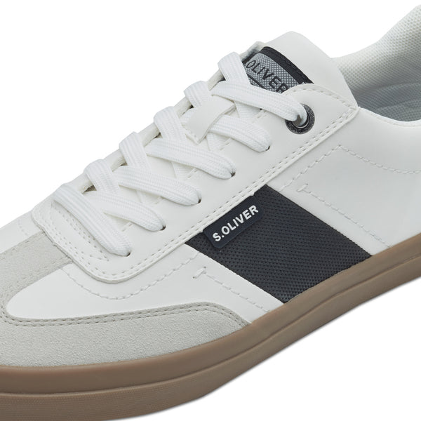 S.Oliver Mens Trainer- White/Black