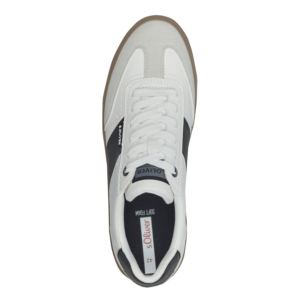 S.Oliver Mens Trainer- White/Black