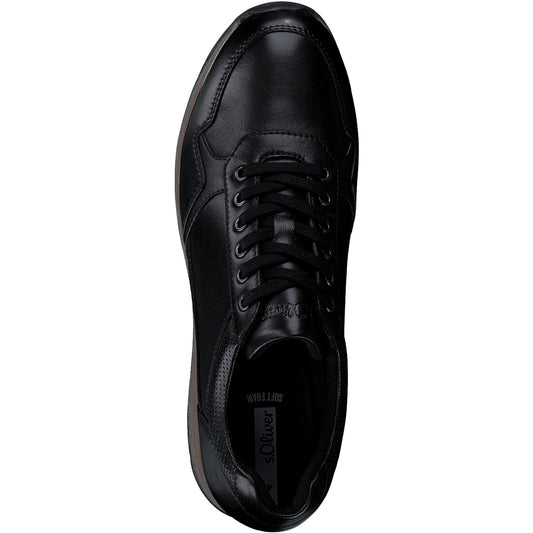 S.Oliver Mens Sneaker- Black