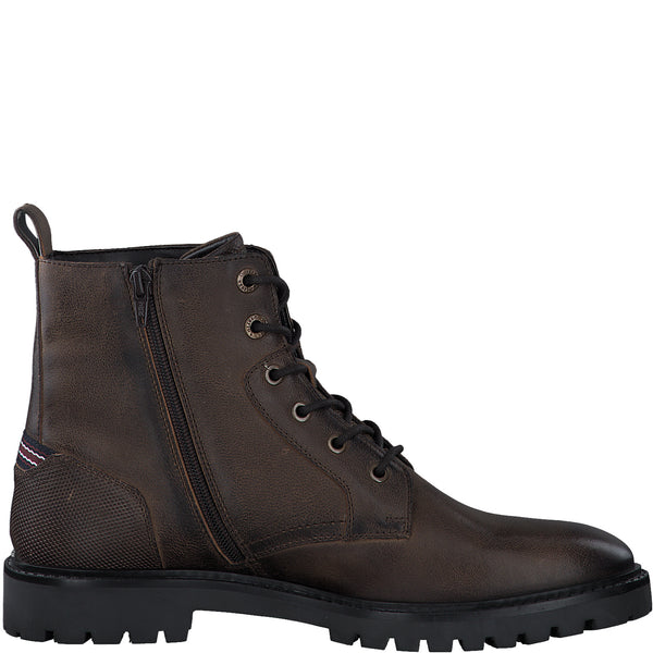 S.Oliver Lace up Boots Leather - Brown